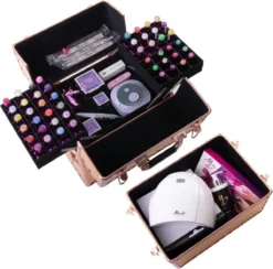 Koffer Groot Holo/Golden Rose XXL Met Opbergvakken -Cosmeticawinkel 1200x1187 8