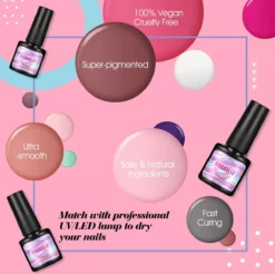 Royala H - Gellak Starterspakket + Inclusief Portable UV LED Lamp + Met 6 Verschillende Gellak Kleuren - Gellak Lamp – Topcoat - Basecoat - Alle Benodigdheden In Eén -Cosmeticawinkel 1200x1194 12