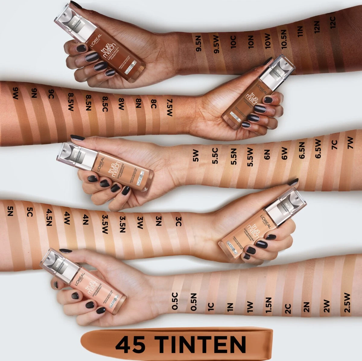L’Oréal Paris - True Match Foundation - 5.5R/C - Natuurlijk Dekkende Foundation Met Hyaluronzuur En SPF 16 - 30 Ml 5 L’Oréal Paris - True Match Foundation - 5.5R/C - Natuurlijk Dekkende Foundation Met Hyaluronzuur En SPF 16 - 30 Ml - Afbeelding 5
