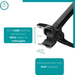 Obioli ™ Nagelknipper Set - Luxe Cadeau Doos Voor Mannen En Vrouwen - Nageltang - Nagelschaar - Kalknagels - Teennagel - Met Nagelvijl - Zwart - Groot - Gift Box -Cosmeticawinkel 1200x1195 20