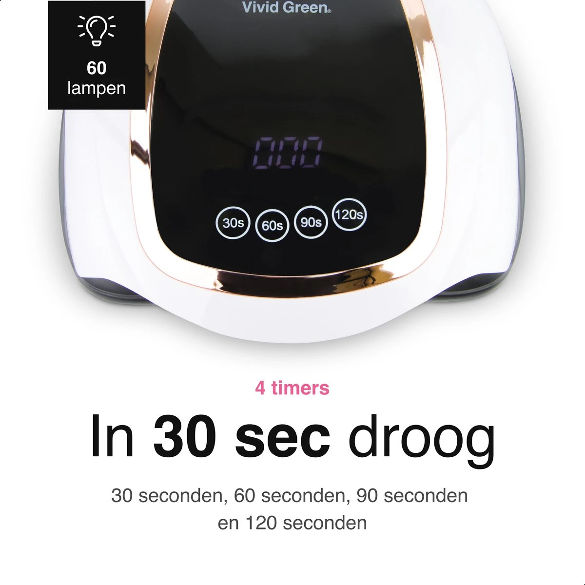 Vivid Green UV Lamp Gelnagels - Led Nagellamp - Gellak Nagel Lamp - Nageldroger - Naggellak Droger - Nagels - 168W 3 Vivid Green UV Lamp Gelnagels - Led Nagellamp - Gellak Nagel Lamp - Nageldroger - Naggellak Droger - Nagels - 168W - Afbeelding 3