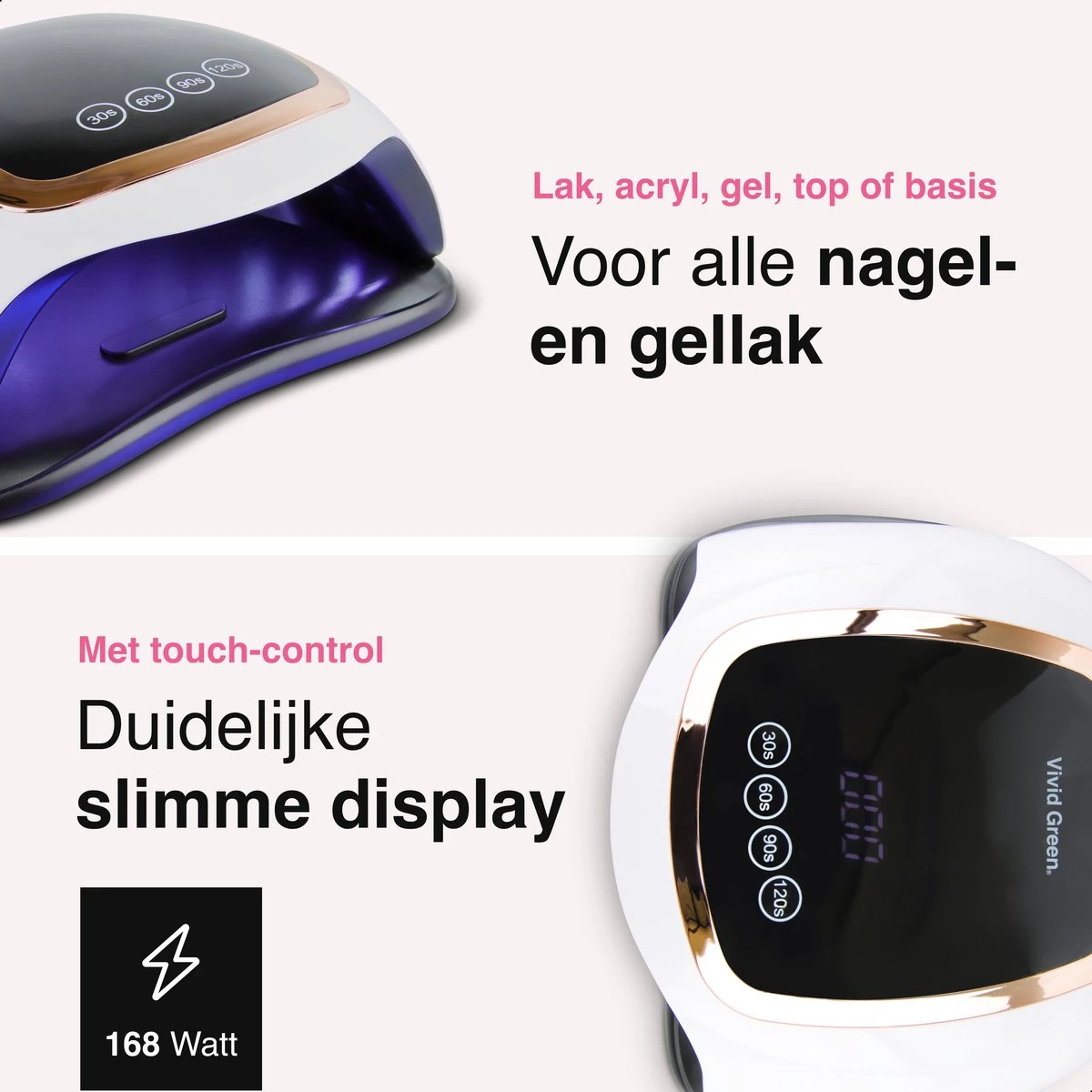 Vivid Green UV Lamp Gelnagels - Led Nagellamp - Gellak Nagel Lamp - Nageldroger - Naggellak Droger - Nagels - 168W 4 Vivid Green UV Lamp Gelnagels - Led Nagellamp - Gellak Nagel Lamp - Nageldroger - Naggellak Droger - Nagels - 168W - Afbeelding 4