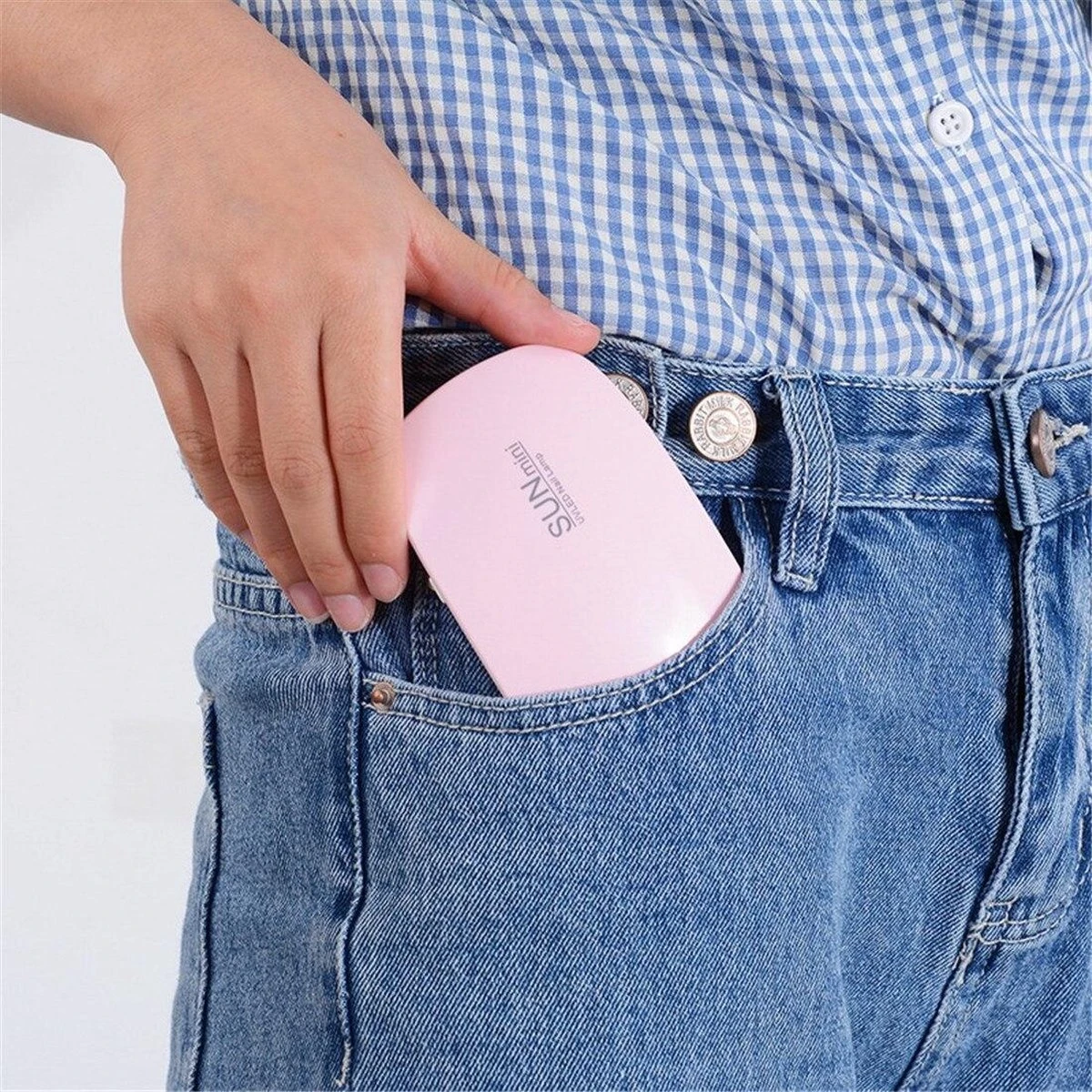 Nagellak Droger SunMini - Professioneel & Compact - LED Verlichting 6W - Gellak - Nagel Lamp - Nagelverzorging - USB Oplader - Nagellak Droger - Nagellak Lamp - Roze 5 Nagellak Droger SunMini - Professioneel & Compact - LED Verlichting 6W - Gellak - Nagel Lamp - Nagelverzorging - USB Oplader - Nagellak Droger - Nagellak Lamp - Roze - Afbeelding 5