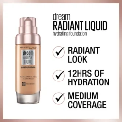 Maybelline Dream Radiant Liquid - 054 Toffee - Foundation Geschikt Voor De Droge Huid Met Hyaluronzuur - 30 Ml -Cosmeticawinkel 1200x1200 105
