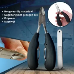 Nagelschaar Inclusief Nagelvijl - Nageltang Voor Harde Teennagels - Nagelknipper Tegen Kalknagels - Harde Nagels - Pedicureset - Manicureset Teennagelknipper - Teennagelschaar -Cosmeticawinkel 1200x1200 1098