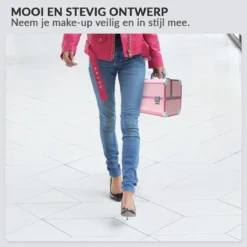 Confibel Cosmetica Koffer - Make Up Koffer Uitklapbaar - 5 Opbergbakken Make-up Koffer - Beautycase/Visagiekoffer /Cosmeticakoffer /Beautycase/ Nagelstylistekoffer - Roze 13 Confibel Cosmetica Koffer - Make Up Koffer Uitklapbaar - 5 Opbergbakken Make-up Koffer - Beautycase/Visagiekoffer /Cosmeticakoffer /Beautycase/ Nagelstylistekoffer - Roze -Cosmeticawinkel 1200x1200 1124