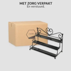 Confibel Nagellak Organizer - Nagellak Flesjes Houder - Essentiële Oliën Organizer - Rek Voor Flesjes - Wanddecoratie - Zwart -Cosmeticawinkel 1200x1200 1165