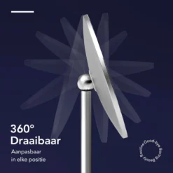 Make-up Spiegel Van Sanicraft® - USB Oplaadbaar - 360 Graden Draaibaar - Make Up Spiegel Met LED Verlichting - Afneembaar 10x Vergroting Spiegeltje - Diameter 17cm -Cosmeticawinkel 1200x1200 1203