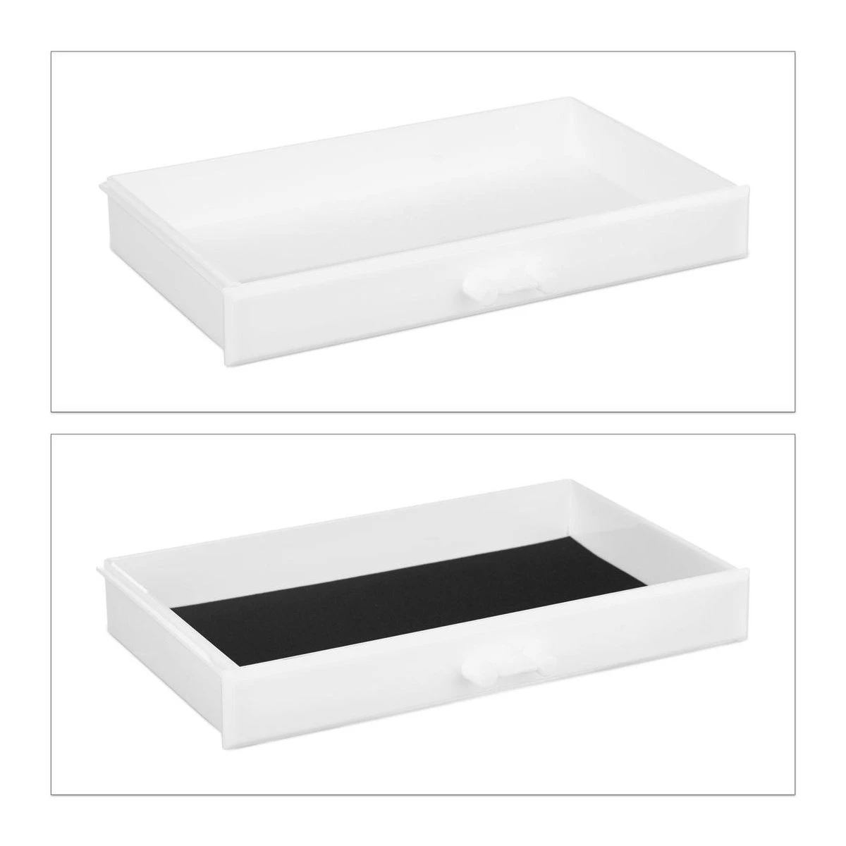 Relaxdays Make-up Organizer Klein - Stapelbaar - Sieradendoosje - Cosmetica - Opbergbox - Wit 16 Relaxdays Make-up Organizer Klein - Stapelbaar - Sieradendoosje - Cosmetica - Opbergbox - Wit - Afbeelding 16