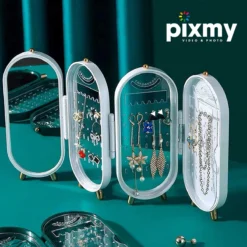 PIXMY® - Wit - Sieradenhouder - Oorbellenrekje - Sieradenrekje - Sieraden Organizer - Sieraden Doos - Sieraden Opbergen -Cosmeticawinkel 1200x1200 1257