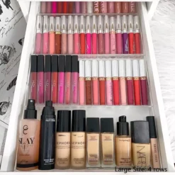 Jumanah® Collections "Sorted" Large Foundation Tray - Make Up Organizer - Ladeverdeler - Lade Organizer - Transparant - Acryl - Kunststof - Ikea Alex 5 Ladeblok -Cosmeticawinkel 1200x1200 1282