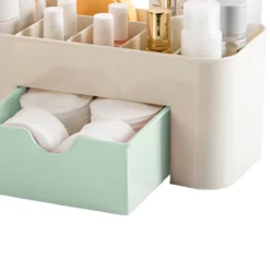 IBright Make-Up Organizer Met Lade - Cosmetica Opbergdoos - Bureau Organizer - Groen -Cosmeticawinkel 1200x1200 1291