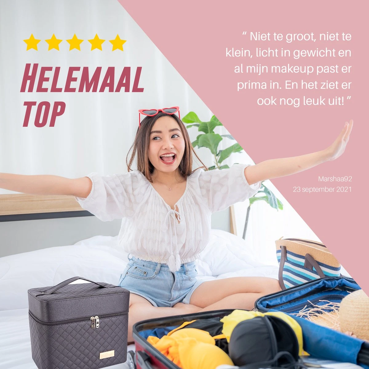 Make Up Koffer En Organizer - Beautycase Met Spiegel - Dames - Cosmetica En Visagie - Zwart 7 Make Up Koffer En Organizer - Beautycase Met Spiegel - Dames - Cosmetica En Visagie - Zwart - Afbeelding 7