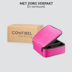 Cosmetica Koffer - Make-up Koffer Met Verstelbare Vakken - Visagie En Nagelstyliste Beauty Koffer - 26x23x9CM - Roze -Cosmeticawinkel 1200x1200 1315