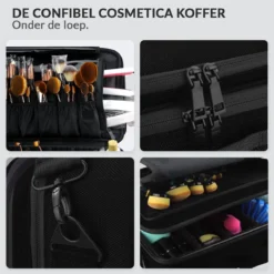 Cosmetica Koffer - Make-up Koffer Met Verstelbare Vakken - Visagie En Nagelstyliste Beauty Koffer - 35x25x11CM -Cosmeticawinkel 1200x1200 1319