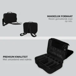 Cosmetica Koffer - Make-up Koffer Met Verstelbare Vakken - Visagie En Nagelstyliste Beauty Koffer - 35x25x11CM -Cosmeticawinkel 1200x1200 1325