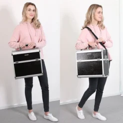 A.T. Shop Cosmeticakoffer, Make-up Koffer, Beauty Case, Bewaren Van Make-up, Nagellak. Zwart -Cosmeticawinkel 1200x1200 1360