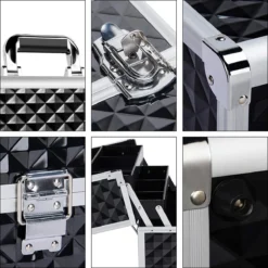 Make-upkoffer, Kapperskoffer, Cosmeticakoffer, Lege Nagelkoffer, Multikoffer, Afsluitbaar Voor Nageldesign/massageolie/fotoapparatuur, 34,7 X 22,2 X 25 Cm HMTM-YAHEE-411176 -Cosmeticawinkel 1200x1200 1361