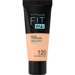 Maybelline Fit Me Matte & Poreless Foundation - 120 Classic Ivory