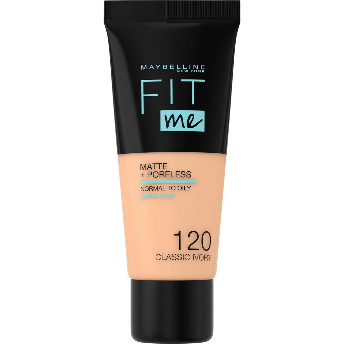 Maybelline Fit Me Matte & Poreless Foundation - 120 Classic Ivory 1 Maybelline Fit Me Matte & Poreless Foundation - 120 Classic Ivory