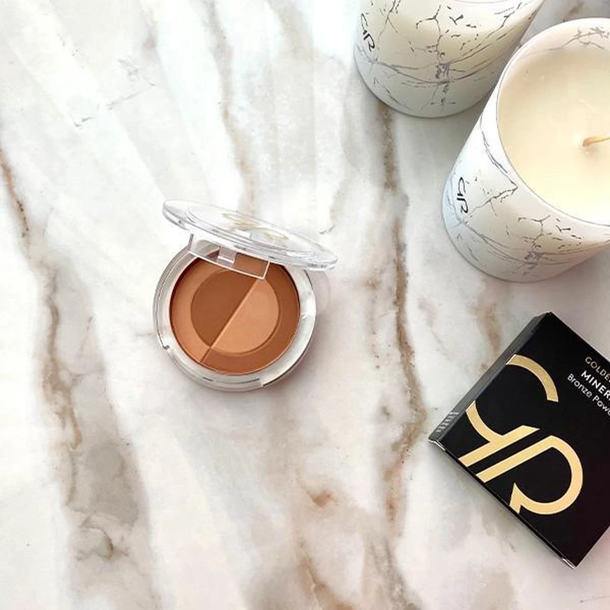 Golden Rose Mineral Bronze Powder 3 - Make-uppoeder Mineralen BRONZER NATUURLIJK 2 Golden Rose Mineral Bronze Powder 3 - Make-uppoeder Mineralen BRONZER NATUURLIJK - Afbeelding 2