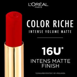 L'Oréal Paris - Color Riche Intense Volume Matte Lipstick - 187 Le Fushia Libre - Roze Lippenstift -Cosmeticawinkel 1200x1200 275