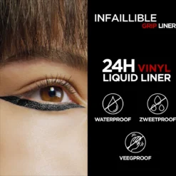 L'Oréal Paris Infailible Gip 24h Vinyl Liquid Liner Zwart - 3ml -Cosmeticawinkel 1200x1200 462