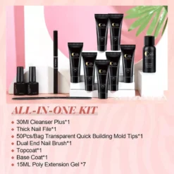 Polygel Kit - Polygel Set - Nagelverlenging - Polygel 7 Kleuren - Polygel Nagels - Kunstnagels - Gel Polish - Acryl Gellak -Cosmeticawinkel 1200x1200 909