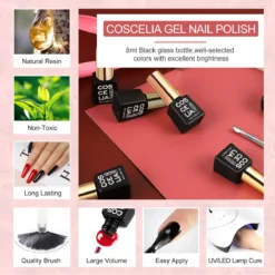 Royala Gellak D4 Starterspakket + Inclusief UV Lamp + Met 10 Verschillende Gellak Kleuren - Gellak Lamp – Gellac Set - Alle Benodigdheden In Eén - Uitgebreid 62-Delig Pakket -Cosmeticawinkel 1200x1200 912