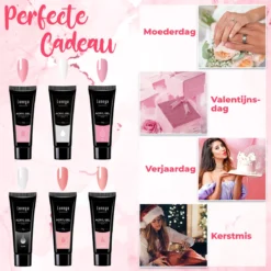 Luneya Polygel Kit - 6 Kleuren - Polygel Nagels Starterspakket - Tasje - Incl. UV LED Lamp -Cosmeticawinkel 1200x1200 969