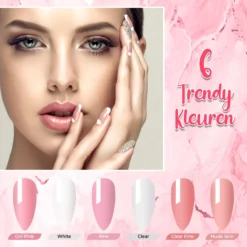Luneya Polygel Kit - 6 Kleuren - Polygel Nagels Starterspakket - Tasje - Incl. UV LED Lamp -Cosmeticawinkel 1200x1200 970