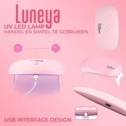 Luneya Polygel Kit - 6 Kleuren - Polygel Nagels Starterspakket - Tasje - Incl. UV LED Lamp -Cosmeticawinkel 1200x1200 971