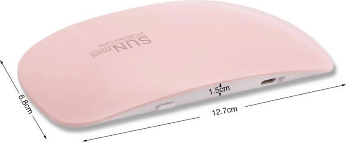 Nagellak Droger SunMini - Professioneel & Compact - LED Verlichting 6W - Gellak - Nagel Lamp - Nagelverzorging - USB Oplader - Nagellak Droger - Nagellak Lamp - Roze 3 Nagellak Droger SunMini - Professioneel & Compact - LED Verlichting 6W - Gellak - Nagel Lamp - Nagelverzorging - USB Oplader - Nagellak Droger - Nagellak Lamp - Roze - Afbeelding 3