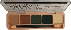 Leticia Well - Paradise Nude & Smoke Oogschaduw Palette - 5 Tinten Groen/goud - Nummer 23