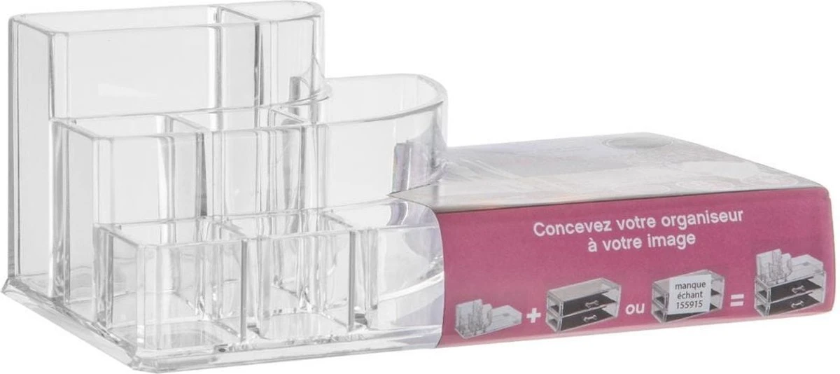 Five® Make Up Organiser Transparant - Transparant - Sorteervakken 4 Five® Make Up Organiser Transparant - Transparant - Sorteervakken - Afbeelding 4
