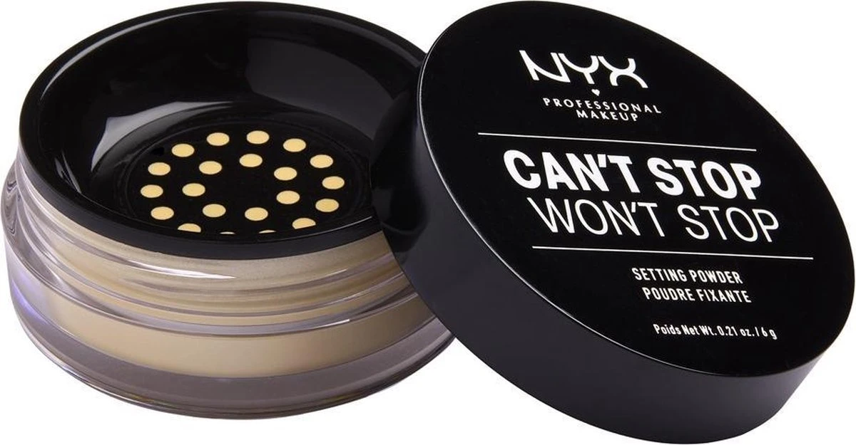 NYX Professional Makeup Can't Stop Won't Stop Setting Powder - Banana CSWSSP06 - Powder - 6 Gr 1 NYX Professional Makeup Can't Stop Won't Stop Setting Powder - Banana CSWSSP06 - Powder - 6 Gr