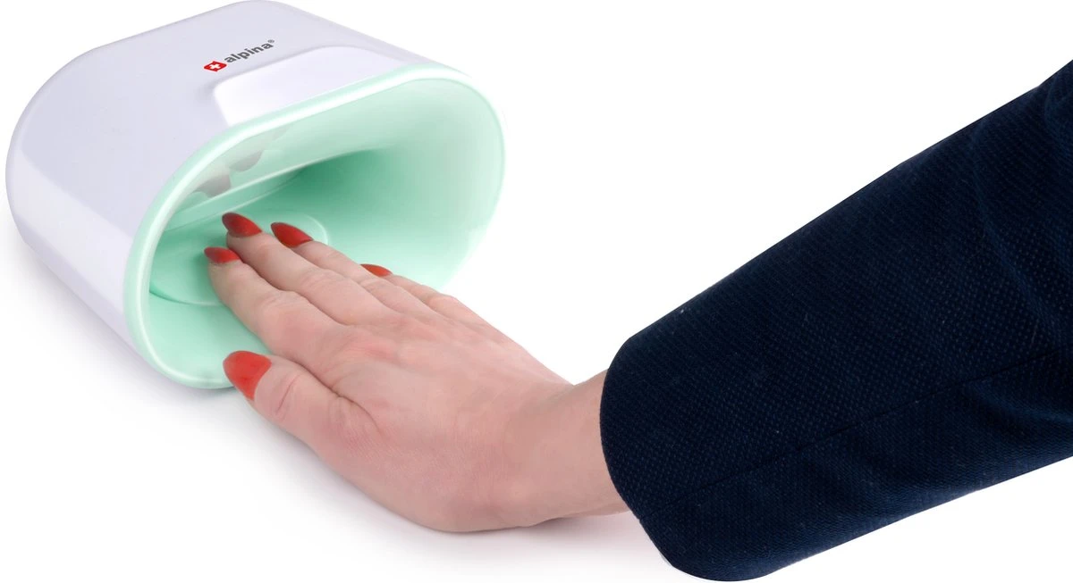 Alpina Nageldroger - Op Batterijen - Ventilator - Voor Nagels Van Vingers En Tenen - Compact 1 Alpina Nageldroger - Op Batterijen - Ventilator - Voor Nagels Van Vingers En Tenen - Compact
