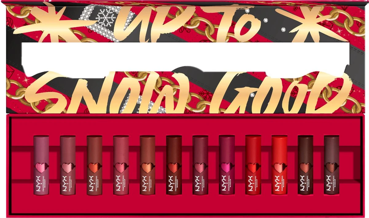 NYX Professional Makeup - Holidays 2022 Mrs Claus - Lipstick Vault - 14 Matte Lipsticks 3 NYX Professional Makeup - Holidays 2022 Mrs Claus - Lipstick Vault - 14 Matte Lipsticks - Afbeelding 3