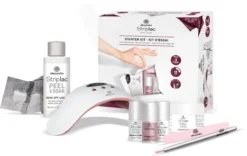 Alessandro Striplac Starterkit - Gelnagellak Set Met LED Lamp - Inclusief Kleurlak Roze - Gellak Starterspakket 9 Pcs