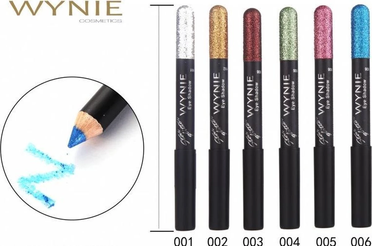 Wynie - Star Glitter - Oogschaduw Potlood - Zilver Glitter - 1 Stuks 2 Wynie - Star Glitter - Oogschaduw Potlood - Zilver Glitter - 1 Stuks - Afbeelding 2