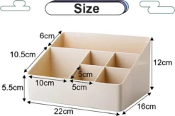 Merkloos Make-Up Organizers - Opbergdoos - Cosmetica - Beige - Sieraden - Nagelak - Make Up Organizer - Make Up Organizers -Cosmeticawinkel 1200x798