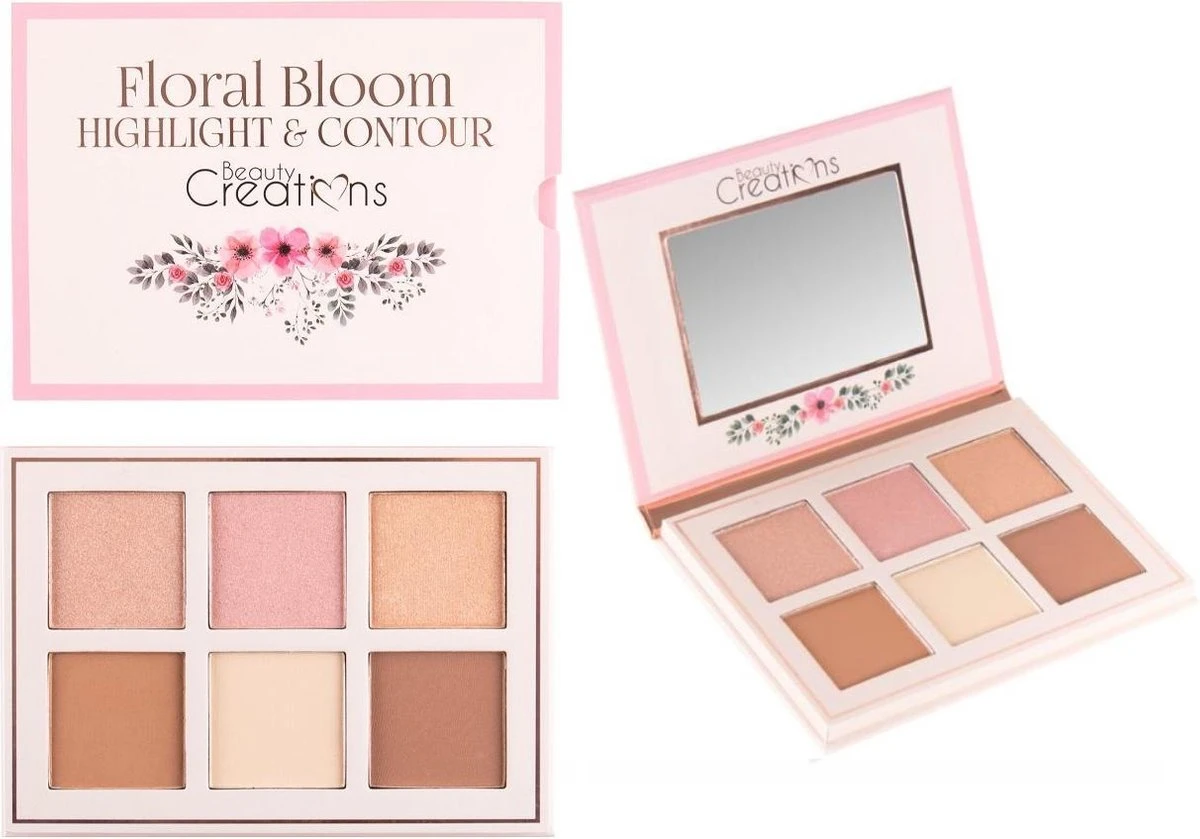 Beauty Creations Floral Bloom Highlight & Contour Palette 4 Beauty Creations Floral Bloom Highlight & Contour Palette - Afbeelding 4