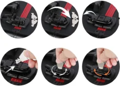 Make-upkoffer, Kapperskoffer, Cosmeticakoffer, Lege Nagelkoffer, Multikoffer, Afsluitbaar Voor Nageldesign/massageolie/fotoapparatuur, 34,7 X 22,2 X 25 Cm , Volledig Zwart HM-YAHEE-411233 -Cosmeticawinkel 1200x859 2