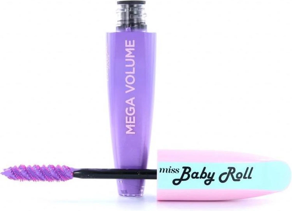 L'Oréal Mega Volume Miss Baby Roll Mascara - Lilac 3 L'Oréal Mega Volume Miss Baby Roll Mascara - Lilac - Afbeelding 3