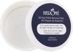 Herome Combi-Pack Caring Nail Polish Remover Duo - 1x Nagellakremover 120ml & 1x Caring Nail Polish Remover Pads 30 -Cosmeticawinkel 1200x879