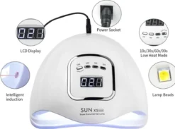 Merkloos 80 Watt UV LED Lamp Nagels - SUN X5 MAX - 45LED - Nagel - UV- LED Lamp - Wit - Nagellamp - Nail Dryer - Nagels - Salon - Lamp - -Cosmeticawinkel 1200x888 1