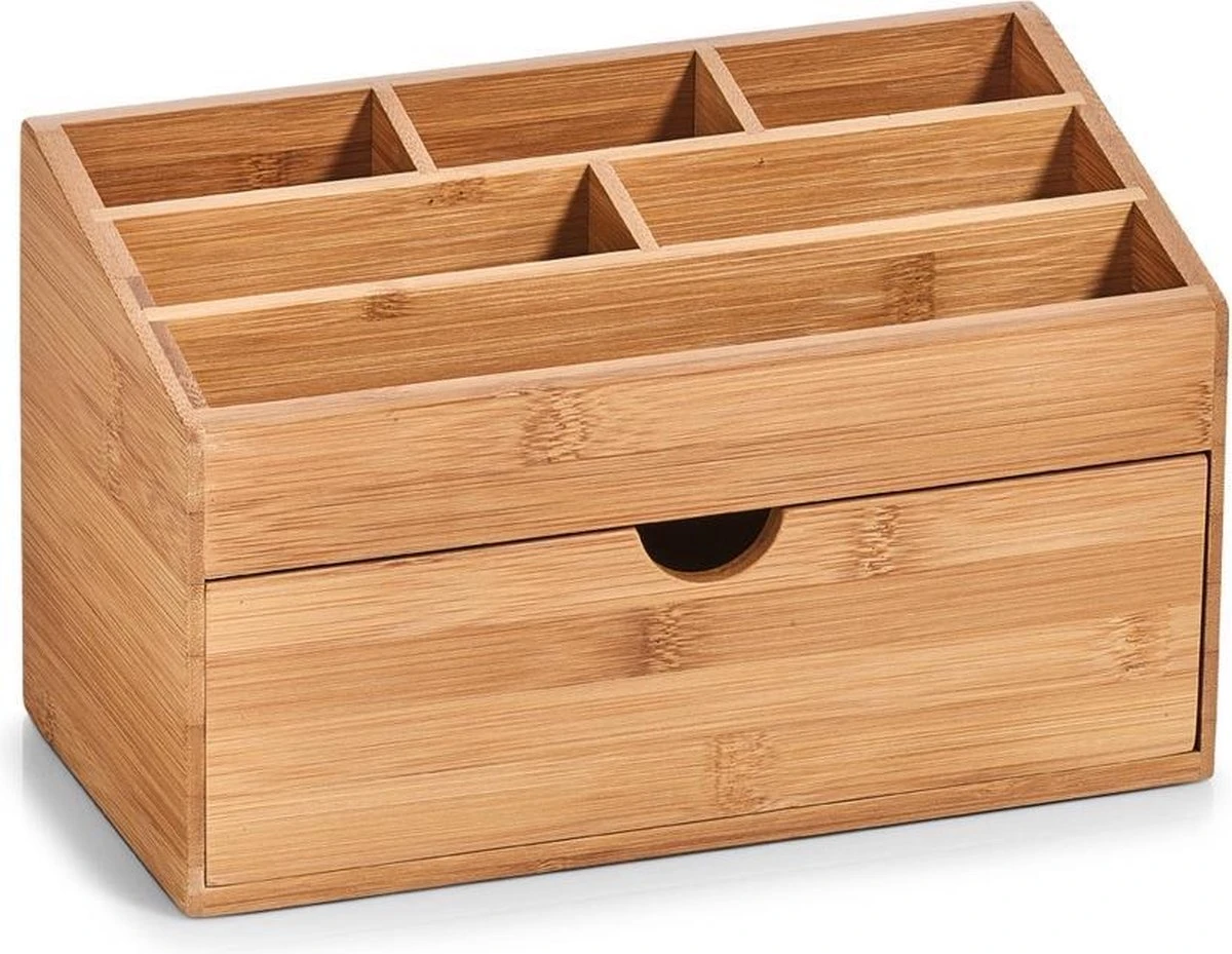 Zeller Present Houten Bureau Organizer - C-04-4-CHout - Sorteervakken & Duurzaam 1 Zeller Present Houten Bureau Organizer - C-04-4-CHout - Sorteervakken & Duurzaam