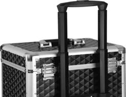 Songmics Kapperskoffer - Cosmetica Trolley - Cosmetica Koffer - Make-up Koffer - Visagie Koffer - Make Up Trolley - Op Wielen - Zwart -Cosmeticawinkel 1200x930 2