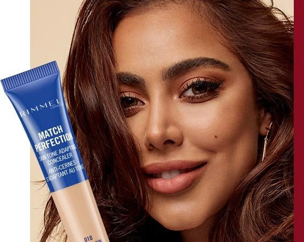 Rimmel London Match Perfection Concealer - 010 Porcelain 5 Rimmel London Match Perfection Concealer - 010 Porcelain - Afbeelding 5