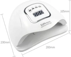 Merkloos 80 Watt UV LED Lamp Nagels - SUN X5 MAX - 45LED - Nagel - UV- LED Lamp - Wit - Nagellamp - Nail Dryer - Nagels - Salon - Lamp - -Cosmeticawinkel 1200x959
